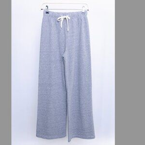 Womens  Heather Grey Wide Leg Sweat Pant - New!